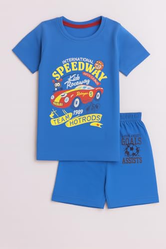 Image of EIO Boys Cotton Printed Dress Clothing Set Combo with Tshirts & Shorts-Pack 3