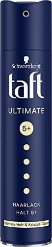 Taft Haarlack Ultimate Halt & Kristall-Glanz, Haltegrad 5+ (250 ml), Styling Spray bietet ultimativen Halt und strahlenden Kristall-Glanz für bis zu 72 h, ohne Rückstände