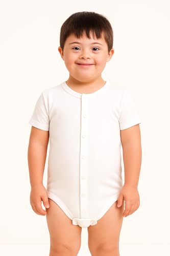 CBObaby Adaptive Bodysuit, Short Sleeve, Front Snap Closure, Special Needs Children and Teens - Image 3
