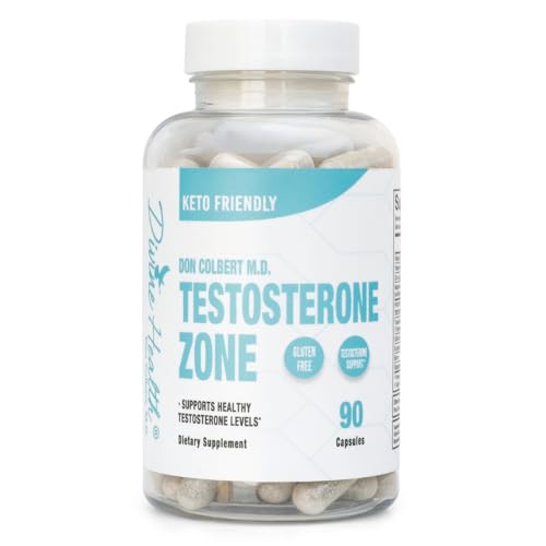 Divine Health Dr. Colbert MD Testosterone Zone Tesofen ® | Fenugreek Extract | KSM-66 ® Ashwagandha | Bioperine ® | Eurycoma Longifolia 200:1 Extract | 90 Capsules