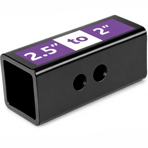 Image of 2.5 inch to 2 inch Trailer Hitch Receiver Adapter Sleeve