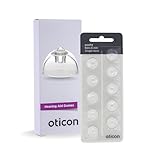 Genuine Oticon Hearing Aid Domes MiniFit Single Vent Bass 6mm (0.24 inches - Small), Oticon Branded OEM Denmark Replacements, Authentic Accessories for Optimal Performance -1 Pack/10 Domes Total