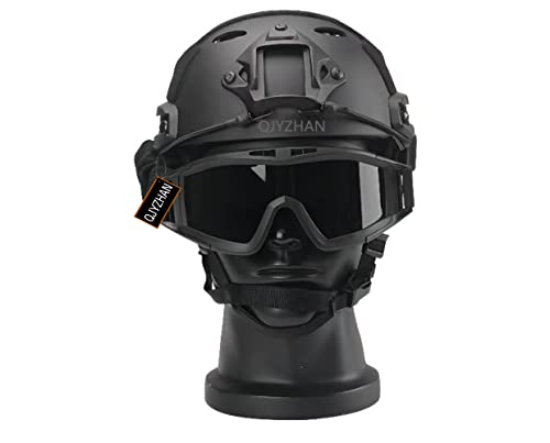PJ Tactical Fast Helm Und Airsoft-Brille Taktische Schutzbrille Anti-Fog-Brille 3 Farben Für Paintball CS-Spielset Cover