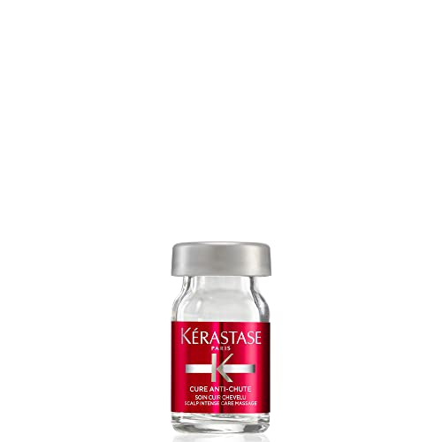 Kérastase Spécifique, Tratamiento Anticaída, Intensivo y Fortificante, Para Hombre y Para Mujer, Cure Anti-Chute Intensive, 42 Monodosis de 6 ml
