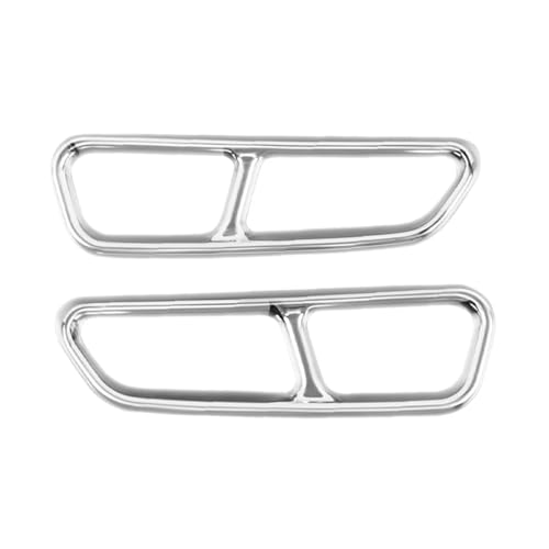 Moldura de escape negro de alta gama: kit de 2 cubiertas traseras protectoras para A6 y S6