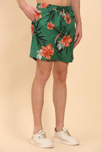 Image of Mens Printed Casual Shirts and Shorts Set Button Down Co-ord Set
