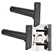 Gavigain 2Pcs Steel Barbell Holder,Stable and Resistant Save Space Weight Plate Rack for Gym Fitness Enthusiast