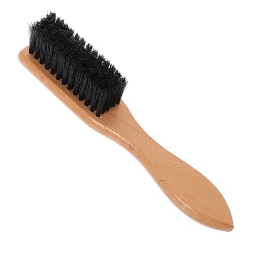 FRCOLOR Beard Styling Maker Beard Brush Mustache Comb Gentle Shaving Brush for Men Ergonomic Handle Portable