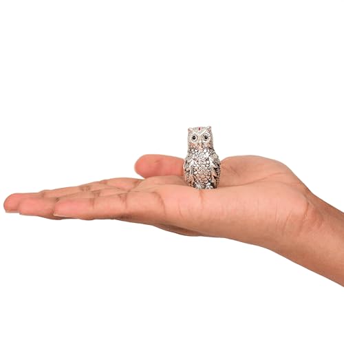 Image of DHRUVS COLLECTION 999 Silver Vastu Owl | Religious & Corporate Decorative Gifts | Handmade Owl Sculpture, Feng Shui Bird, Evil Eye Protection, Paper Weight, Home & Office Table Showpiece