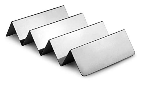 Dynore Stainless Steel Taco Holder Rack 3/4 – Heavy-Duty Premium Taco Stand, Holds 3 or 4 Tacos Each, Pack of 1 (29x10x5 cm)