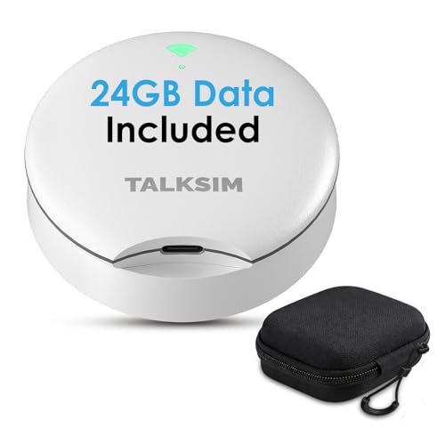 Image of UFO Mobile Hotspot Works with AT&T and Verizon(White, 24GB) | 4G LTE, Portable WiFi Hotspot MiFi Device with Carrying Case, Connected 10 Devices, USA Coverage, No Contract