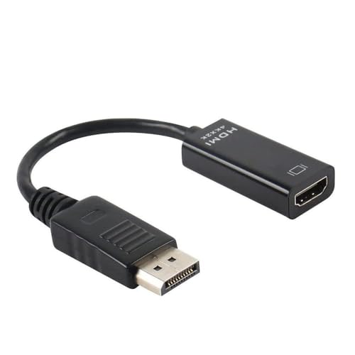 DisplayPort to HDMI Adapter Cable 4K Ultra HD DP Male to HDMI Female Converter Compatible with Laptop Desktop PC Monitor