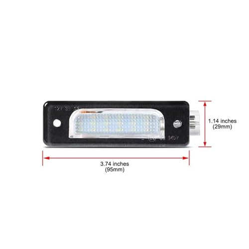 Luces matrícula coche LED para corregir fallos de luz en E34 E32 kit de 2 lámparas 3
