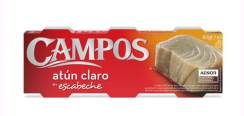 Atún Claro in Escabeche, 2er Pack Thunfisch-Konserven, 52g x 3 Dosen, Traditionelle Marinade, Verzehrfertig