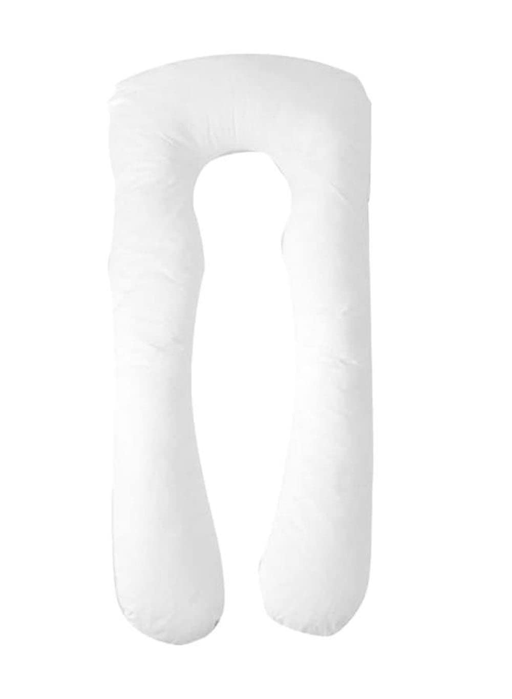 Dubai GalleryU-Shaped Extra Comfort Maternity Pillow Fabric White 70 X 130Centimeter