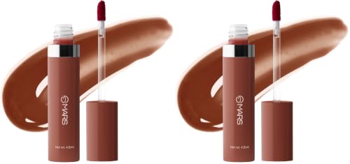 Image of MARS Drip Lip Tint for Women (4.5 ml) (06-Cocoa Drip) | Lightweight & Long-Lasting | Comfortable Long Wear | Non-patchy Reapplication |Buildable Color, Glossy Finish (Pack of 2)