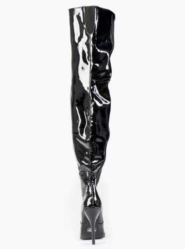 Ellie Shoes Women's 5 Inch Heel Thigh High Boots (Black;14)3
