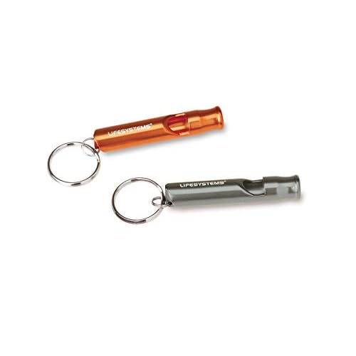 Lifesystems Aluminium Mountain Whistle With Key-Ring attachment For The Outdoors, Camping And Hiking