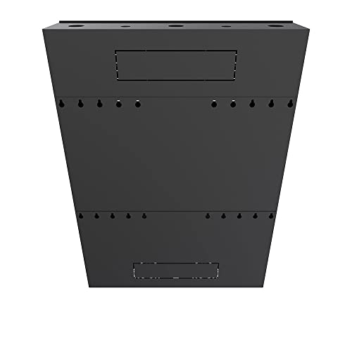 Image of NavePoint 5U Vertical Server Rack Enclosure, Low Profile, 27.5 inch Deep, Max Weight Capacity 132lbs - 5U Network Cabinet Vertical Wall Mount, Perforated, Black