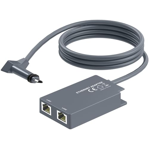 for Starlink Ethernet Adapter for Starlink Gen2 Wired External Network Dual Ports Starlink Gen2 Ethernet Adapter Up to 1 Gbps High-Speed Ntworking