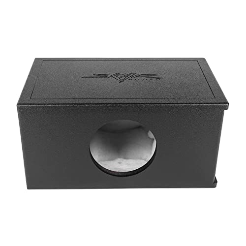 Image of Skar Audio AR1X8V-SPL Single 8 inch SPL Series Universal Fit Armor Coated Ported Subwoofer Enclosure