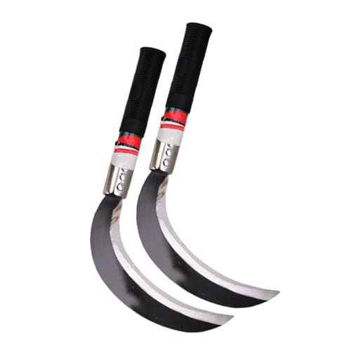 VINTORKY 2pcs Multipurpose Gardening Tool Lightweight Harvesting Chopping Device for Efficient Weeding and Cutting Ergonomic Design for Comfortable Use