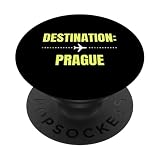 Destino Praga Viajes Vacaciones Turista de Vacaciones PopSockets PopGrip Adhesivo