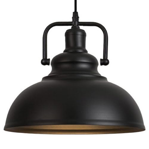 Lámpara colgante de hierro E27 industrial de 40cm para dormitorio y bar