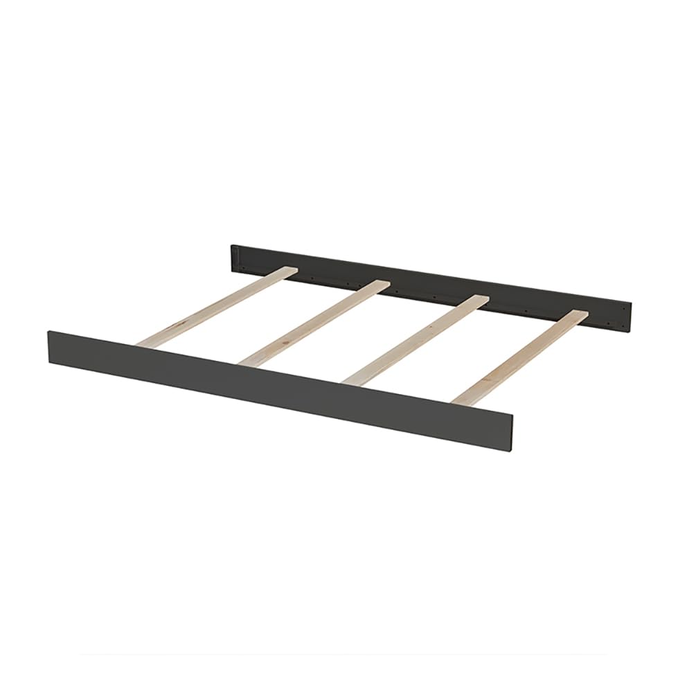 Image of Full-Size Conversion Kit Bed Rails for Munire & Echelon Convertible Cribs - Solid Wood Rail - Toddler and Adult Bed Rail for Full-Size Beds - Essential Nursery & Baby Furniture (Slate /Grpahite)