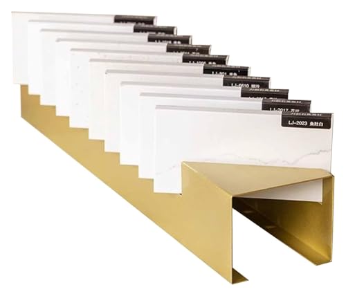 Présentoir carrelage doré : support robuste pour organiser vos dalles