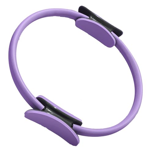 Aro de Pilates Círculos de Fitness Resiliencia Inicio Equipo de Pilates Dispositivos, Anillo Pilates Accesorios para Ejercicio en Casa, Aro de Fitness de Yoga Círculo de Pilates (Púrpura)