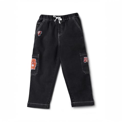 Image of Nautinati Boys Cotton Denim Jeans with Value-Added Detailing | Age 2-10 Years