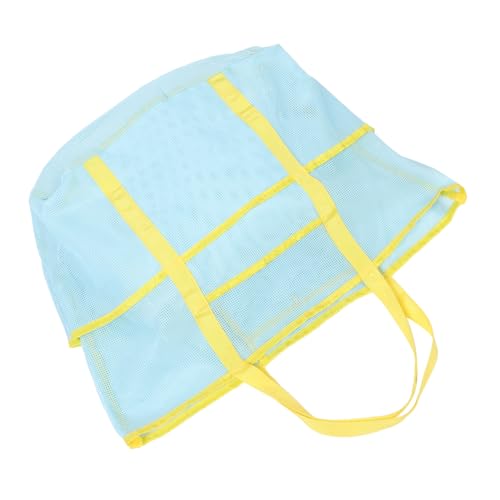 PartyKindom Portable Mesh Shower Storage Bag Multi-Purpose Travel Organizer Tote for Beach Swimming Gym Lightweight Handheld Beach Bag with Versatile Functions