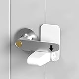 Sécurité pour tous les types de portes : optimisé pour les portes résidentielles et d'hôtels standard ; vérifiez l'épaisseur de votre porte et la hauteur de l'écart avant utilisation. Le modèle montré mesure 1,7 m de haut et porte la taille M pour référence visuelle.