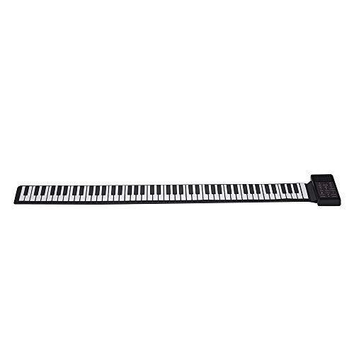 Piano électronique,mewmewcat Portable électrique 88 touches Roll Up Piano multifonction clavier de piano numérique haut-parleur intégré batterie au lithium rechargeable réverbération fonction BT clav - Les Beatles, Paul McCartney, John Lennon, RIngo Starr, George Harrison Piano électronique,mewmewcat Portable électrique 88 touches Roll Up Piano multifonction clavier de piano numérique haut-parleur intégré batterie au lithium rechargeable réverbération fonction BT clav – Image 3