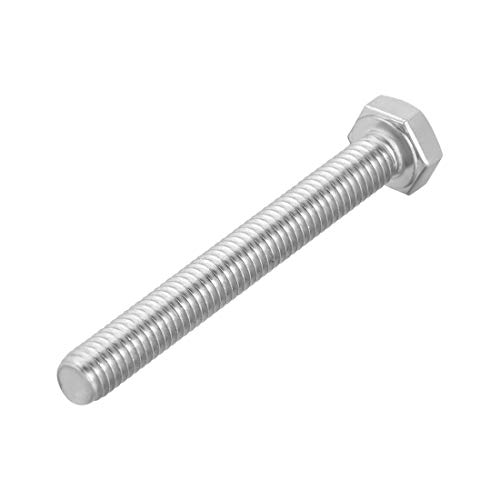 Image of uxcell M6x55mm Hex Bolts 304 Stainless Steel Hexagon Screw Bolt 10pcs
