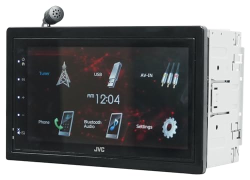 Reproductor JVC KW-M180BT con pantalla 6.8" y cámara Rockville miniatura 2