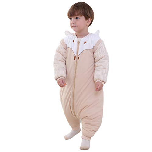 STOBOK Coperta da Indossare Sacco a Pelo per Bambini Passeggino coprigambe Divisa Gamba Calda Tuta da Notte