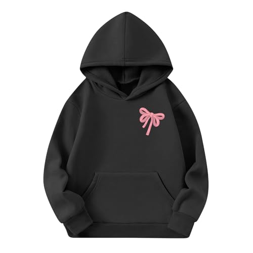 GOFULY Hoodies For Teen Girls Y2K Cute Fleece Long Sleeve Sweatshirt Kids Pockets Letter Print Hoodies Outfits 2-14 Years4