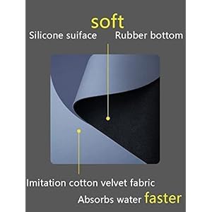 Sixty8 Soft Silicone Bathroom Mat Diatomite Door Mat Anti-Slip Bath Mat Quick Drying Absorbent Mat for Home and Kitchen (40 x 60 cm) - Color as per Availability (A)