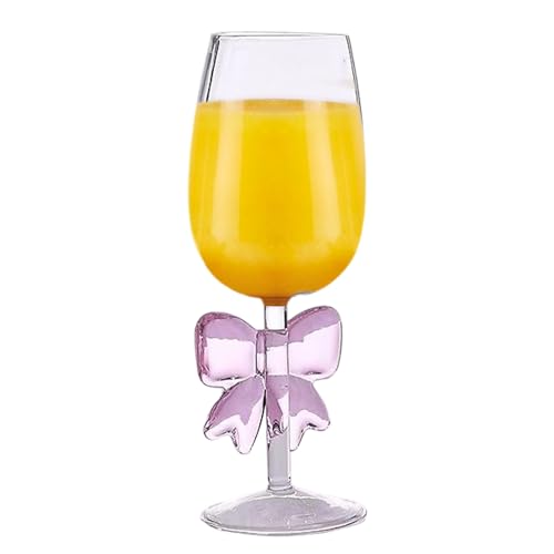 Generico TARJETAS DE CAMPAÑAS - Flautas de champán de 6,5 x 22 cm | Copa de vino de tallo de tallo, copa decorativa para barras de picnic de mesa de bar, boda
