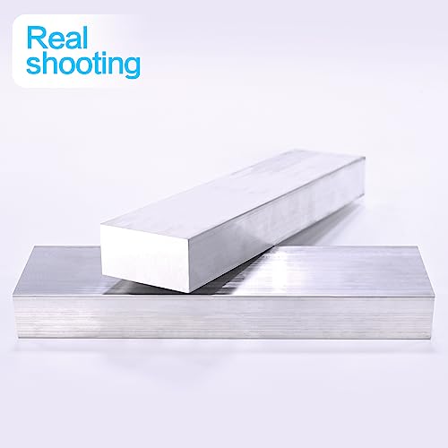 Image of 1 inch (25mm) X 2 inch(50mm) Square Aluminum Flat BAR 8 inch Long 6061 Aluminum Block,T6511 Solid New Mill Stock (1x2x8 inch, 1 Pcs)