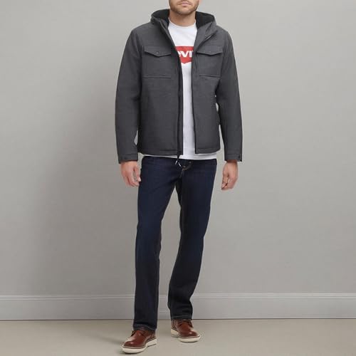 Image of Levi's Men's Soft Shell Two Pocket Hooded Trucker Jacket