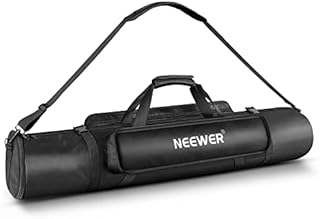 NEEWER 39.37"/1m Tripod Carrying Case, Heavy Duty Waterproof Nylon Bag with Handles & Shoulder Straps, Compact Case with Full Length Zippered Closure, External Pocket for Light Stand/Boom Stand/Tripod