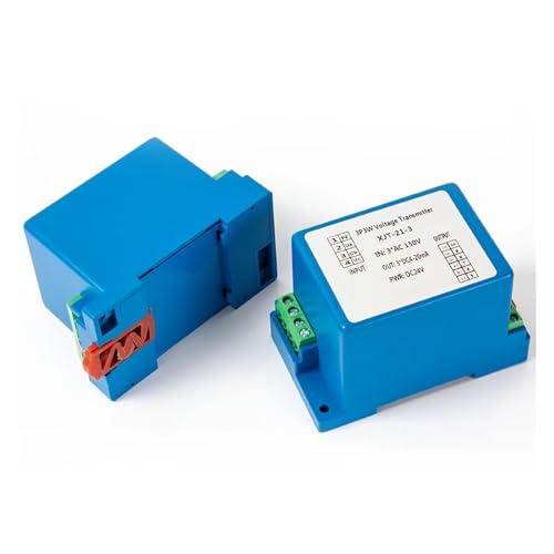 Sensor de voltaje CA trifásico de 0-500V con salida ajustable y alimentación de CC 24V 6