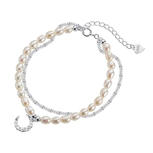 Chaîne cœur en argent 925 et perles, le cadeau de mariage inoubliable pour une femme unique