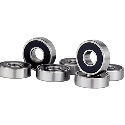 KASHUNUO 608 Ball Bearing for Skateboard: 20 Pcs 8x22x7mm 2RS Double Rubber Sealed Bearing Steel Ball Roller Bearings - for Skateboard Enthusiasts Maintaining Longboard Wheels.