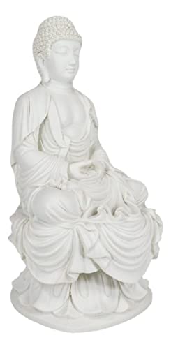 Ebros Eastern Enlightenment Meditating Buddha Amitabha Statue 7.25" Tall For Home Altar Zen Decoration Housewarming Decor #TOP5