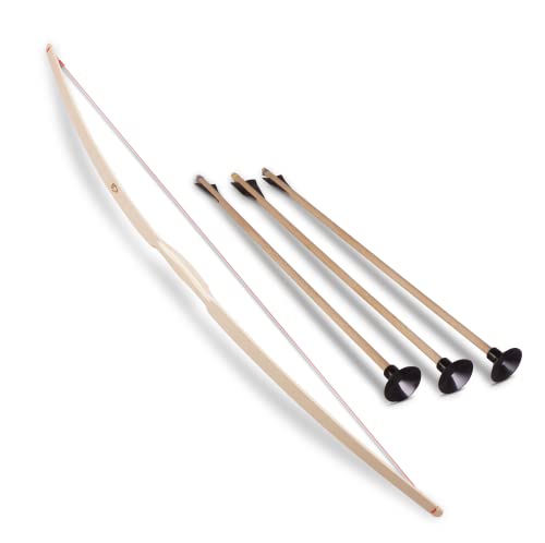 BestSaller 1265 Kinderbogen 90cm, Holz Esche, inkl. 3 Holz Pfeile 40cm, Natur, 4-teilig (1 Set) BestSaller 1265 Kinderbogen 90cm, Holz Esche, inkl. 3 Holz Pfeile 40cm, Natur, 4-teilig (1 Set)