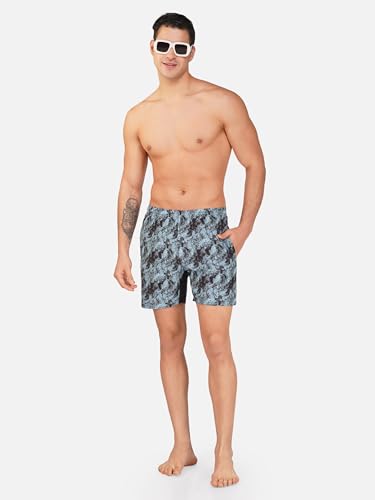Image of NEVER LOSE Mens 5 inch Swim Trunks with Zipper Pockets Quick Dry Beach Board Shorts for Men Swimsuit Swimwear with Mesh Lining